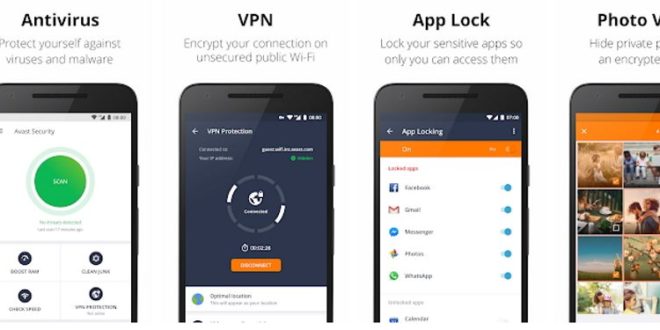 Avast Mobile Security, antivirus gratis telefon Android.